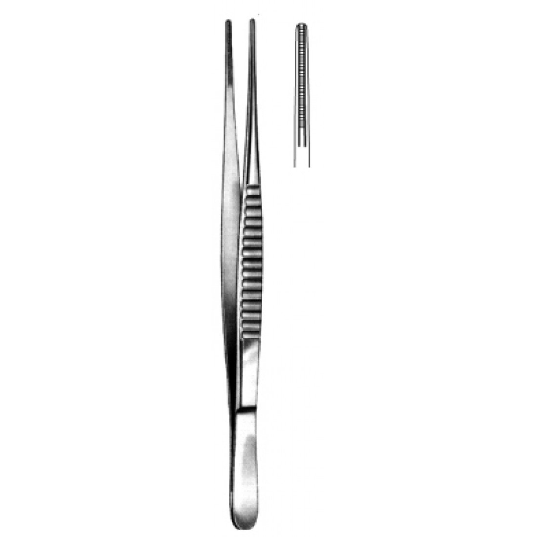 34.0036.16 DeBakey Atravmatik Doku Forsepsi 2mm, 16cm