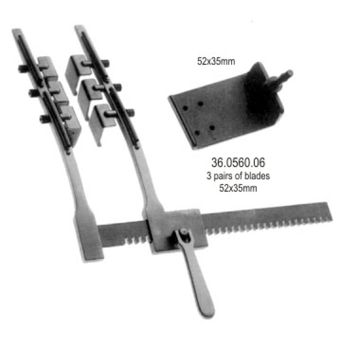 36.0560.06 Blades only for Ankeney Sternal Retractor set/6