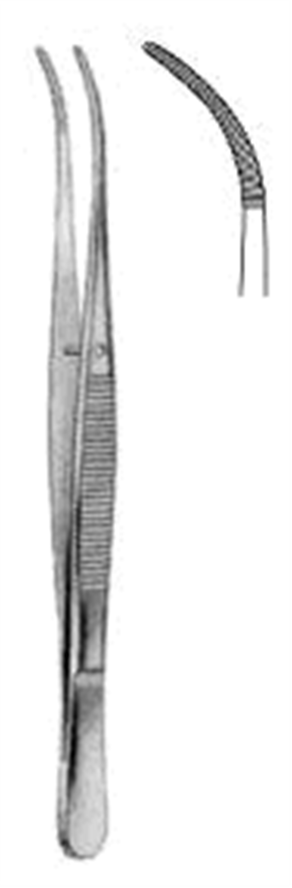 12.0077.12 Semken Forseps Eğri 12.5cm