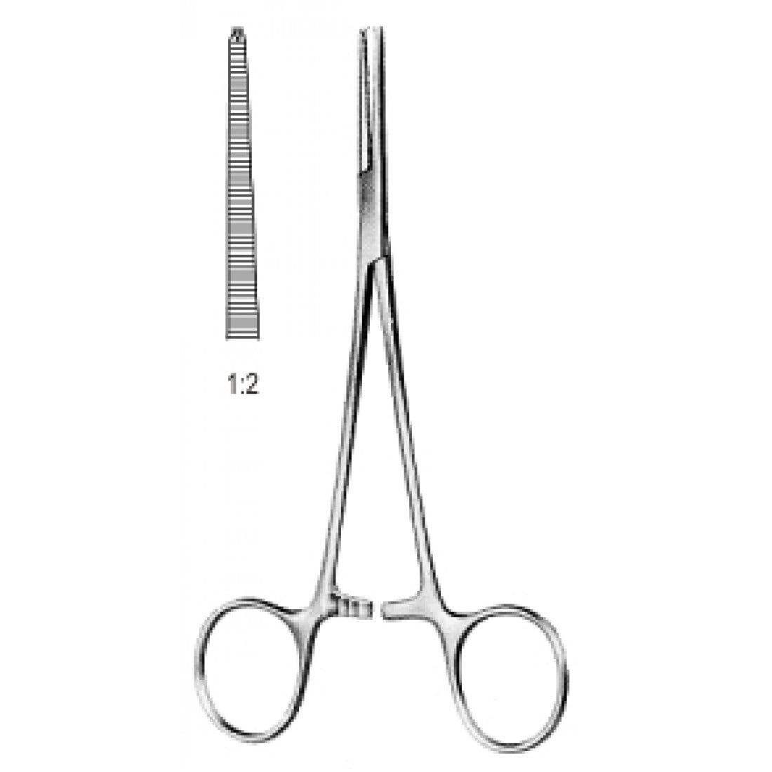 14.0138.15 Leriche Hemostatik Forseps Düz 1x2T 15cm