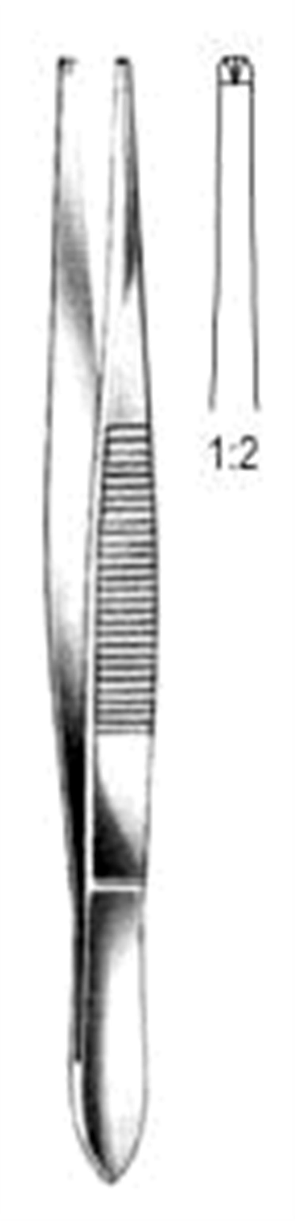 12.0134.15 Stille Doku Forsepsi 1x2T 15cm