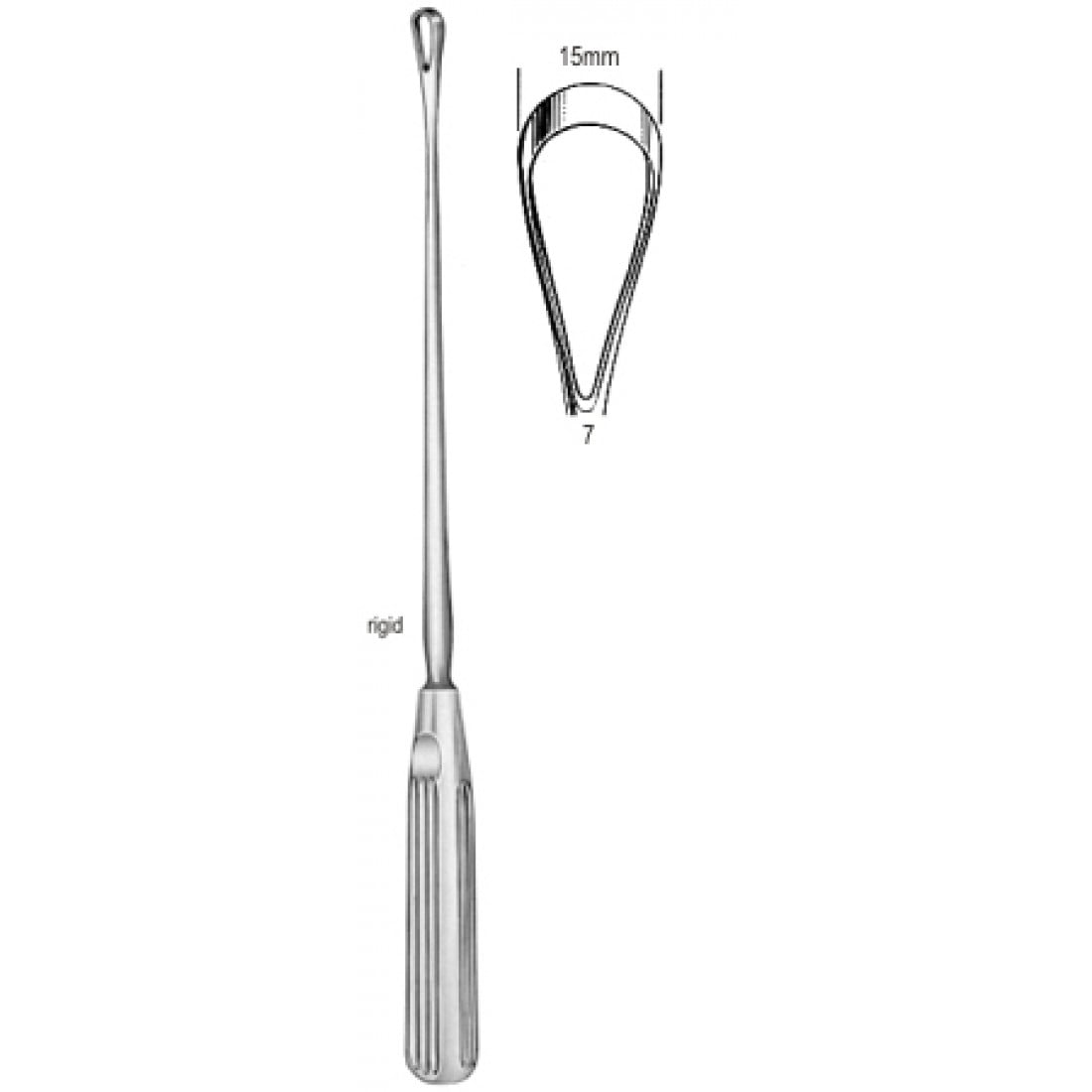 60.0842.15 Sims Rahim Küreti Sert Künt 15mm 31cm Fig.7