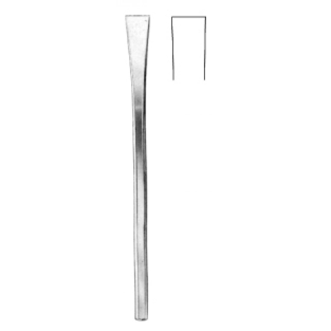 46.0640.08 Sheehan Nazal Osteotom, Altıgen Sap 8mm, 17cm