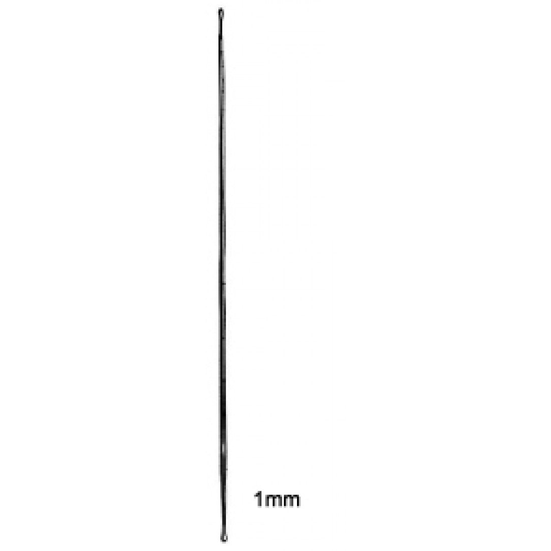 20.0010.16 Prob, Butonlu, Çift Uçlu, 1mm, 16cm