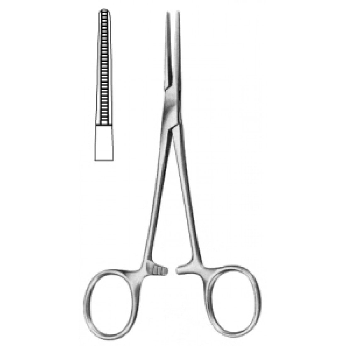34.0124.14 DeBakey Kelly Arter Forseps Düz 14cm