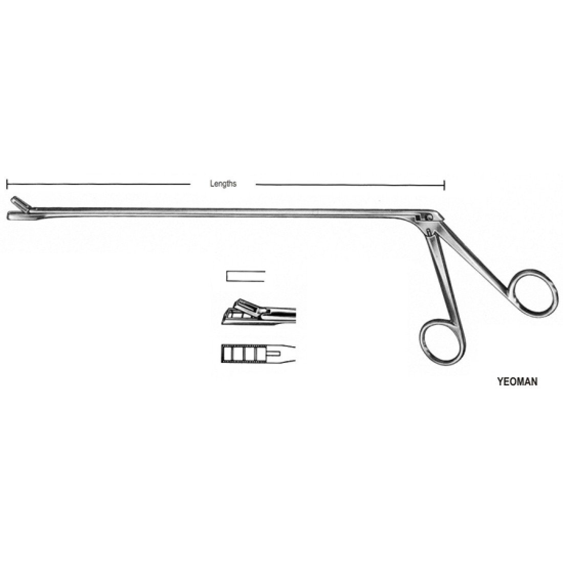 54.0414.28 Yeoman Rektal Biyopsi Örneği Alma Forsepsi Fig.3 28cm