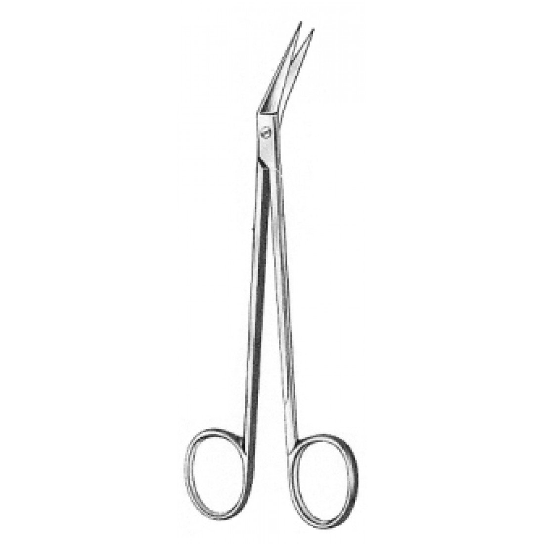 10.0116.16 Locklin Operasyon Makası Tırtıklı Açılı  16cm
