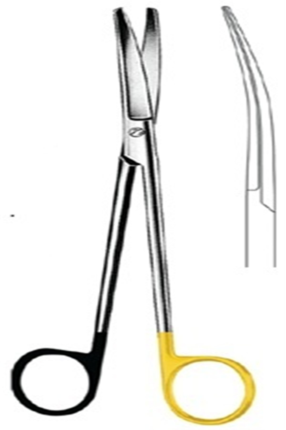 09.5654.19 Wertheim Makas Eğri 19.5cm S/CUT, TC