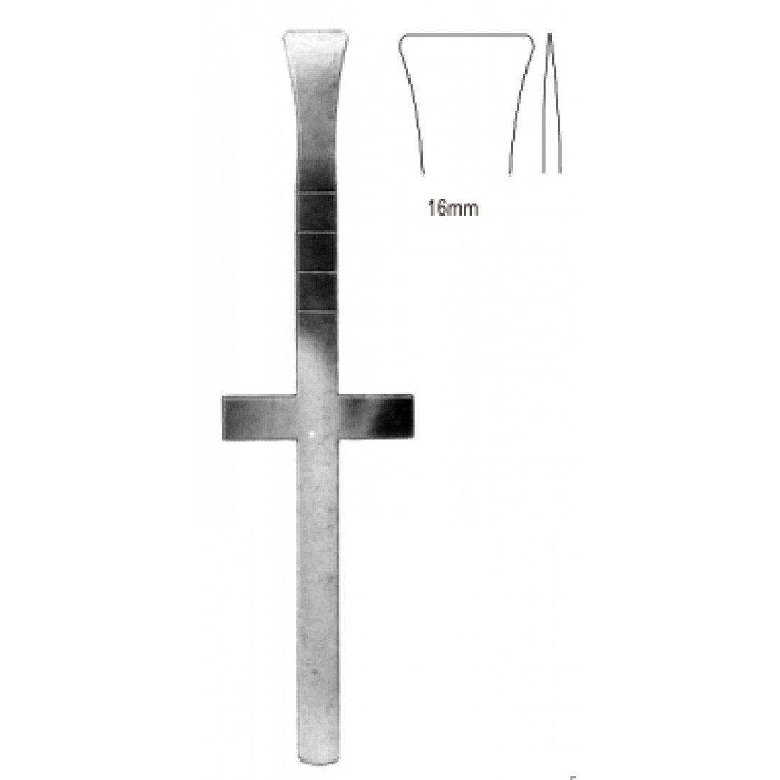 46.0628.18 Cottle Osteotom  16mm 18cm
