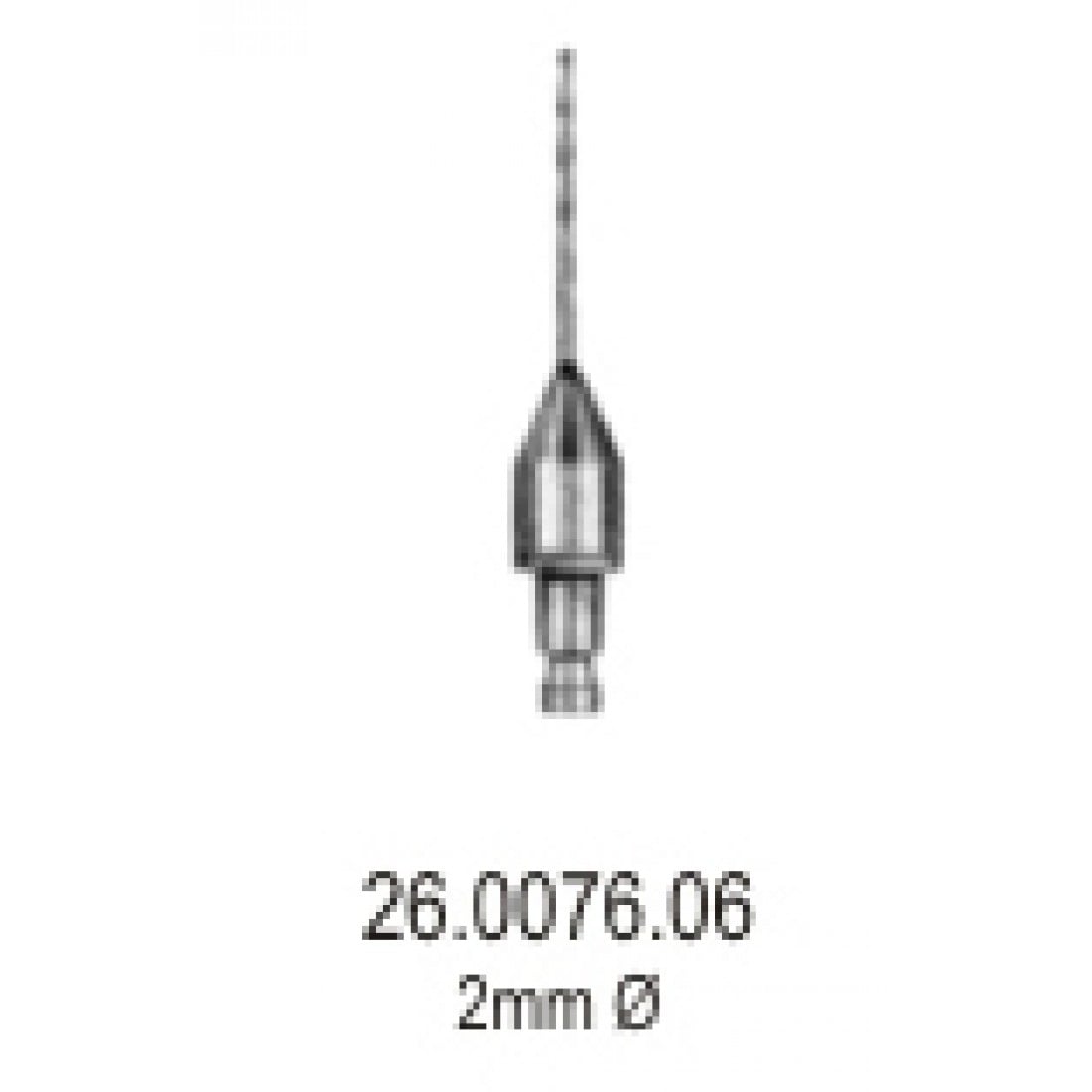 26.0076.06 Hudson El Matkabı Ucu, Adson  2mm