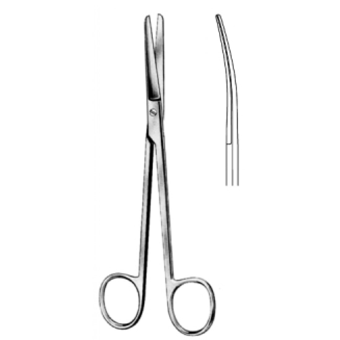 10.0101.15 Mixter Makas Künt/Künt Eğri 15.5cm