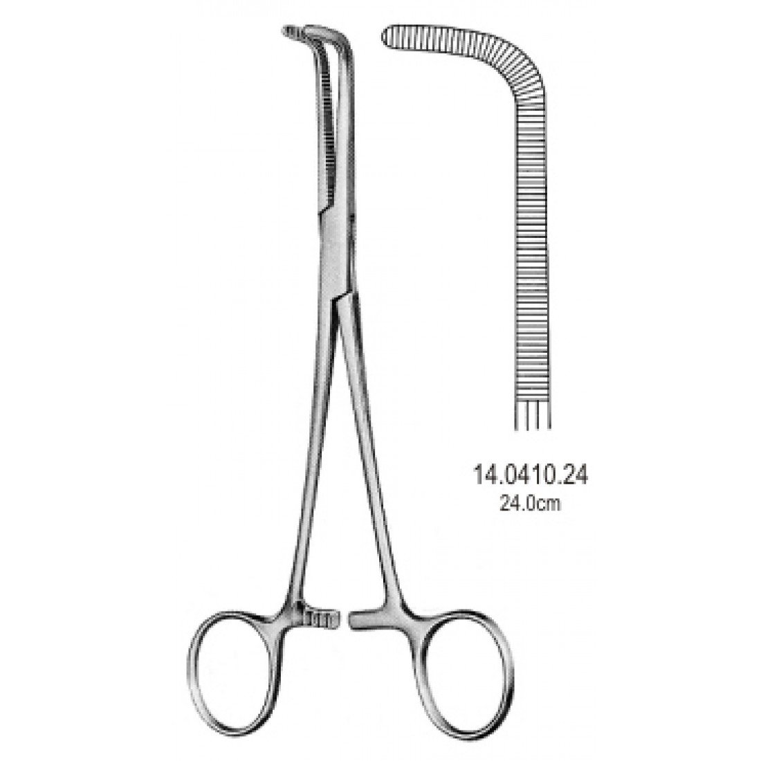 14.0410.24 WickDüzom Bronş Arter Forseps 24cm