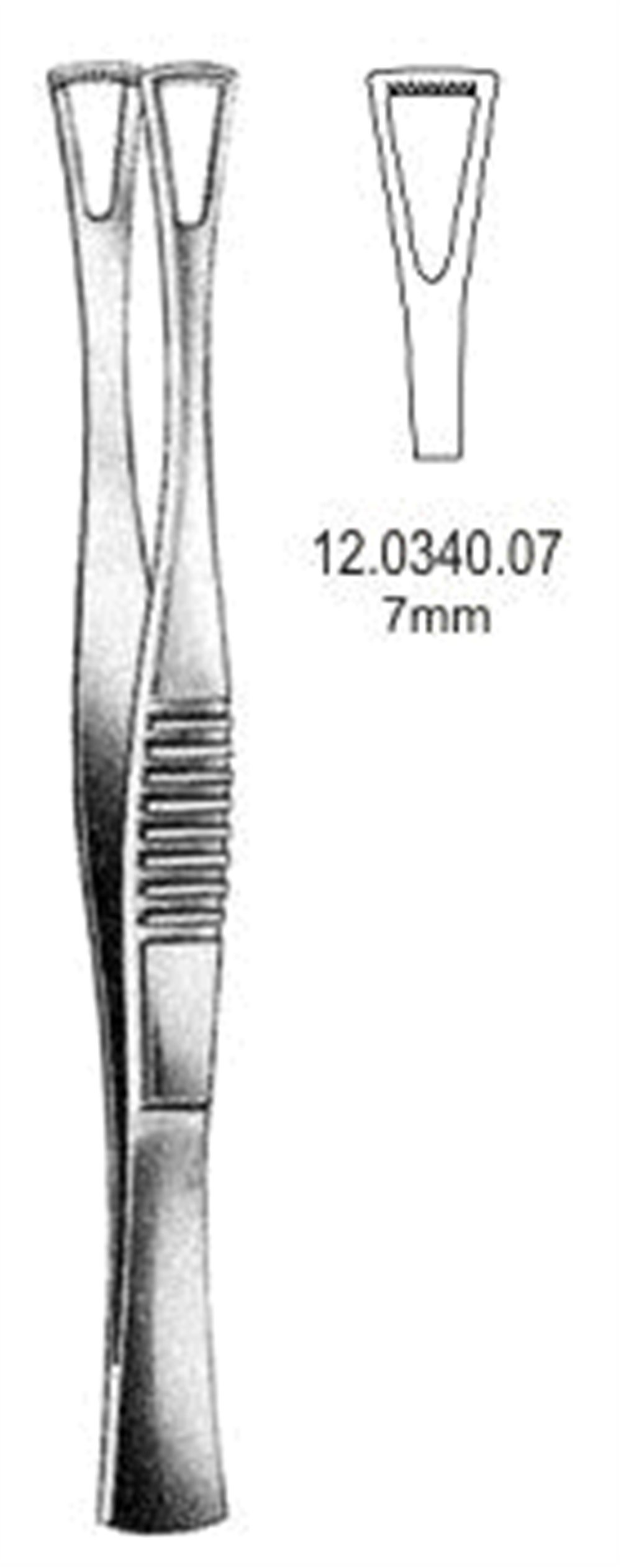 12.0340.07 Duval Doku Forsepsi 7mm, 14.5cm