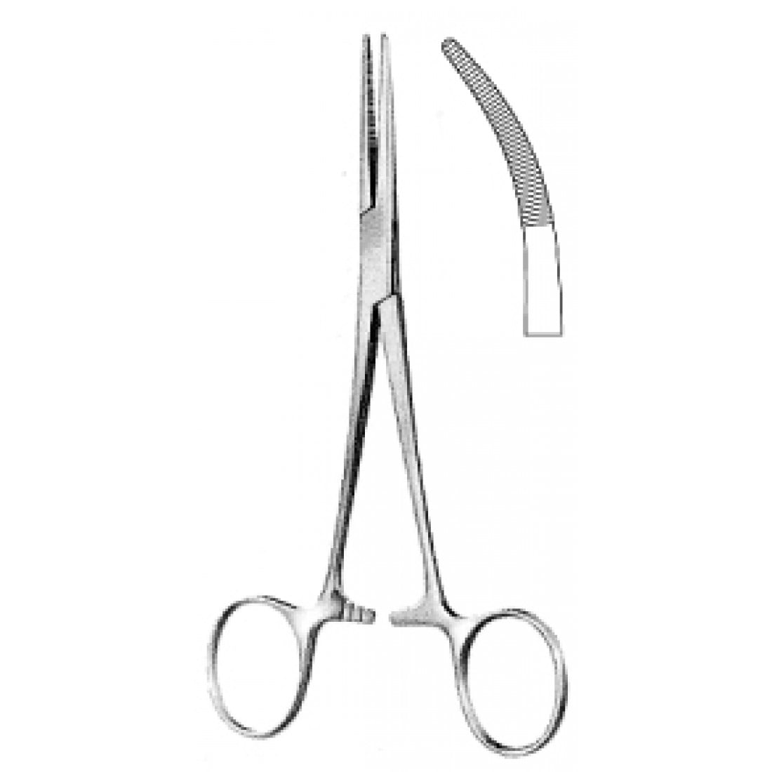 14.0091.14 Kelly Hemostatik Forseps Eğri 14cm