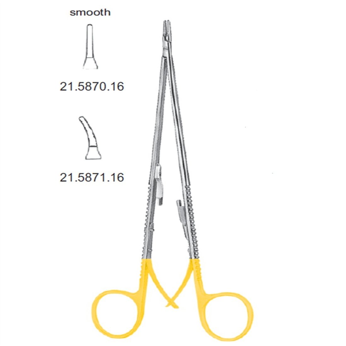 21.5871.16 Mayo Castroviejo Portegü Eğri Tırtıksız 16cm TC