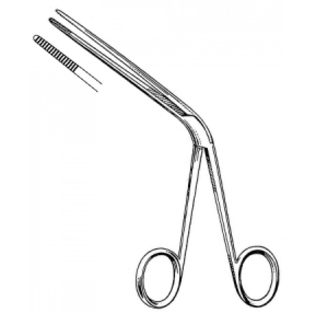 44.0250.14 Tilley Kulak Forsepsi Ekstra İnce Tırtıklı 14cm