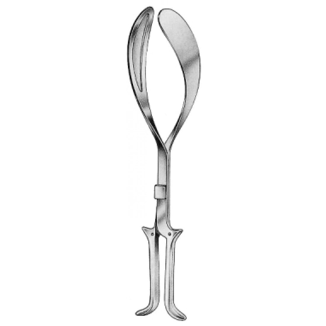 62.0130.40 Kielland Luikart Doğum Forsepsi 40cm