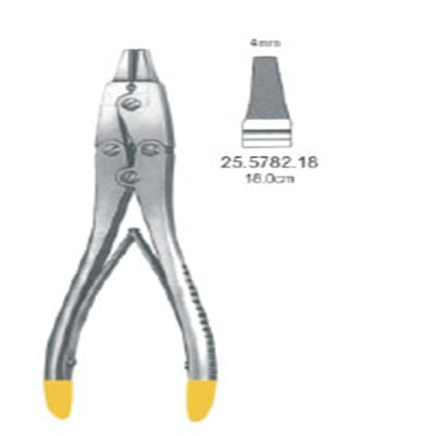 25.5782.18 Tel Bükme Pensi  Çift Hareketli, 4mm, 18cm TC