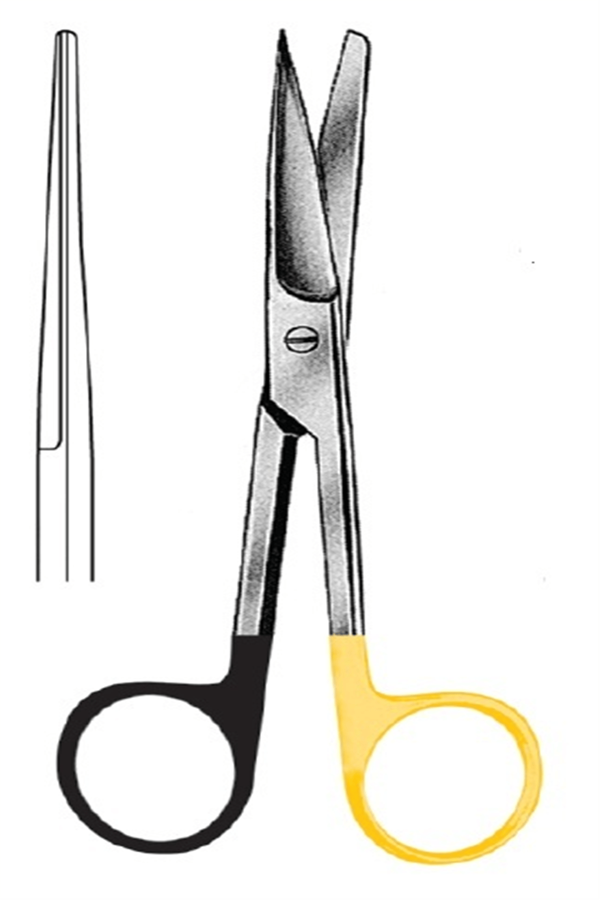 09.5012.14 Operasyon Makası Düz Keskin/Künt 14.5cm S/CUT, TC