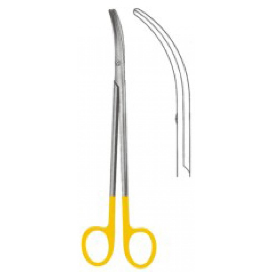 10.5388.28 Metzenbaum Thorek Makas Eğri 28cm TC
