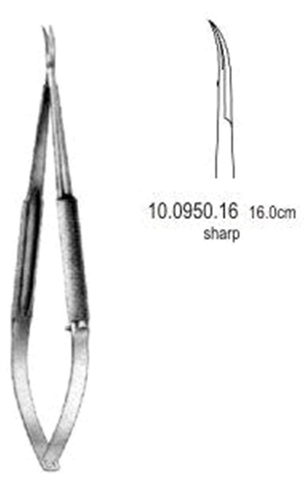 Gomel Mikro Makas Eğri 16cm