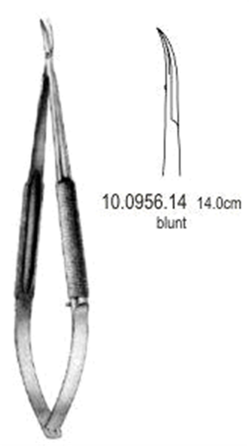 Hepp/Scheidel Mikro Makas Eğri 14cm