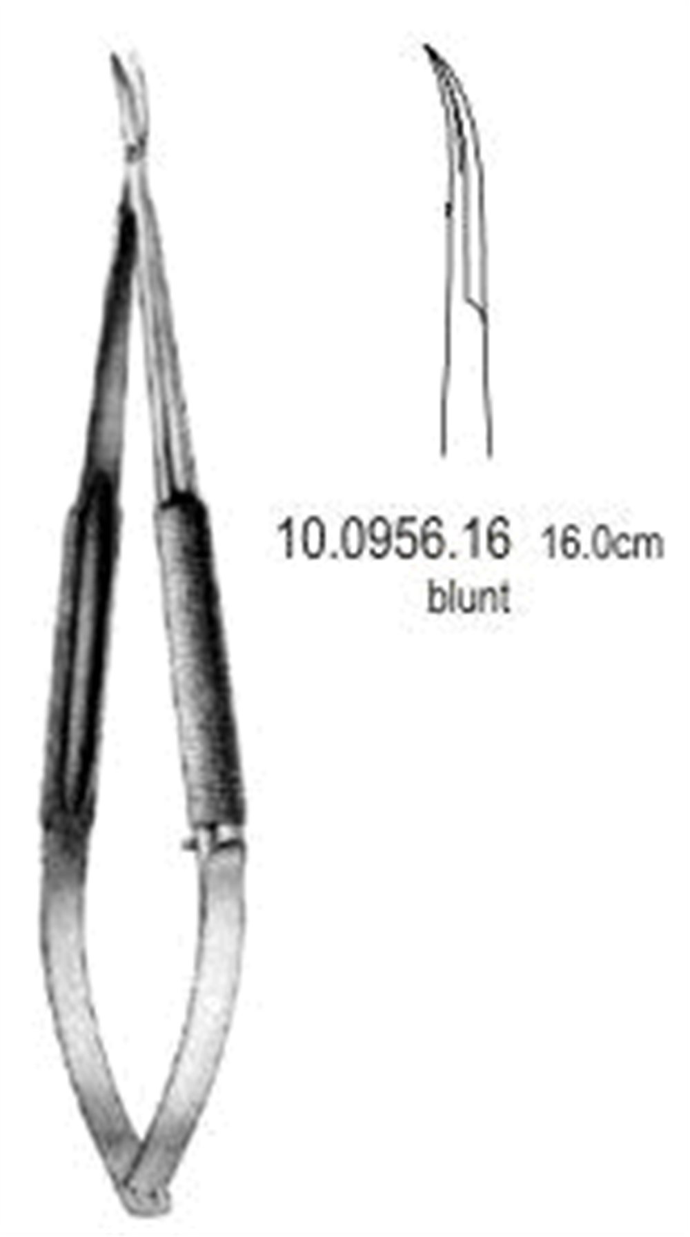 Hepp/Scheidel Mikro Makas Eğri 16cm