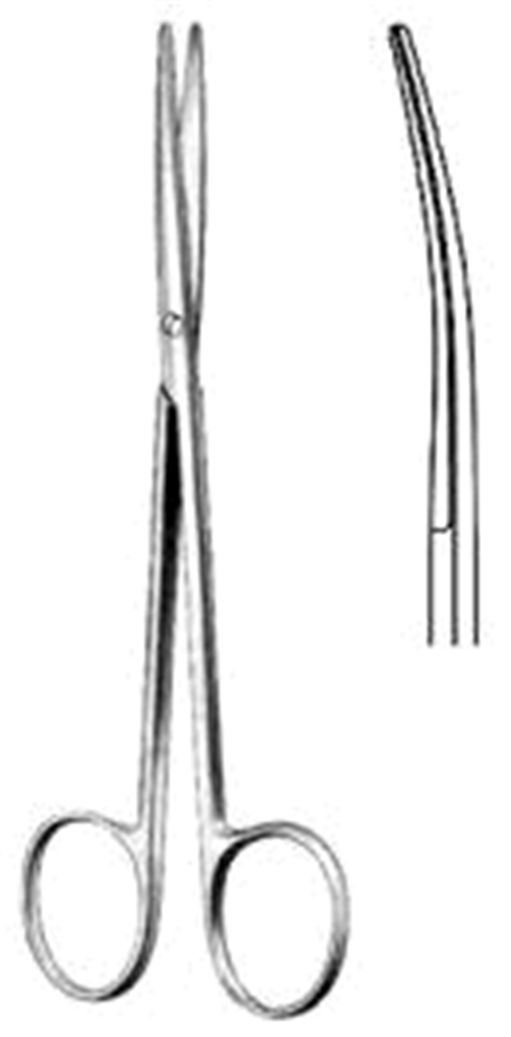 Metzenbaum İnce Makas Eğri Künt/Künt 14.5cm