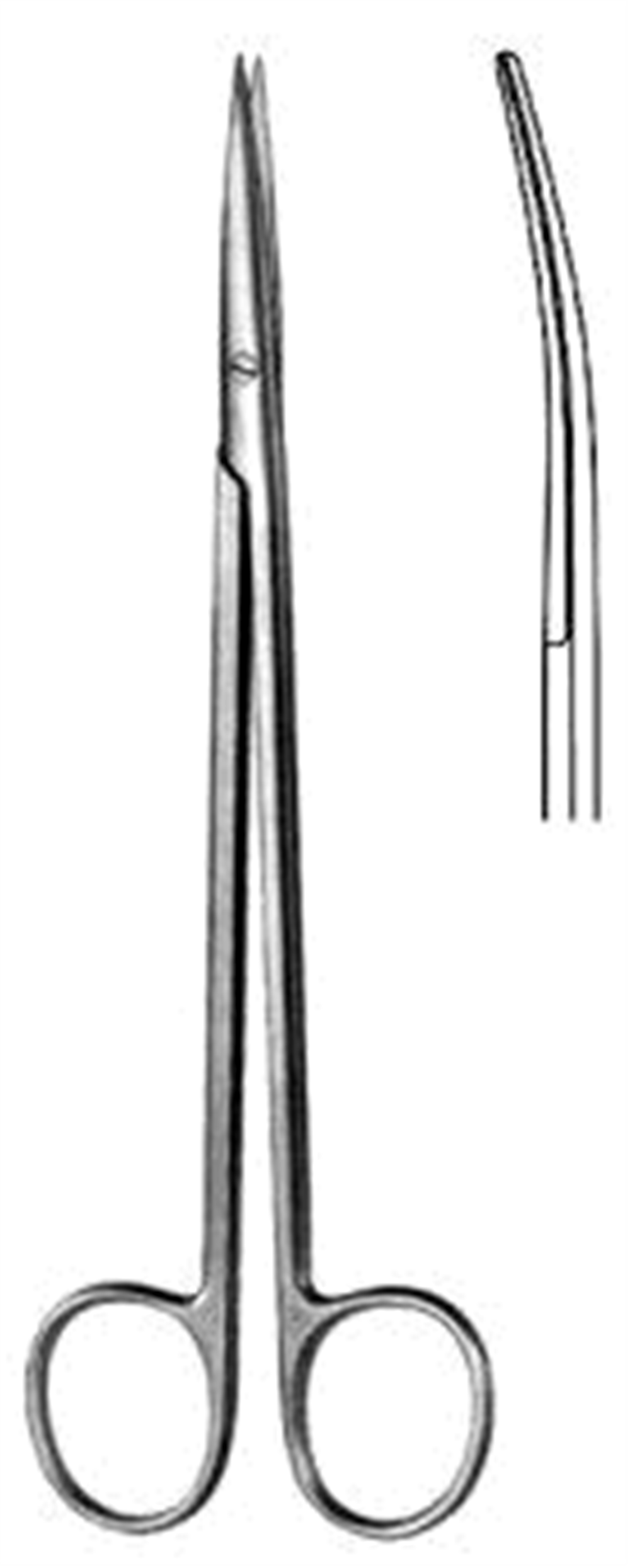 Metzenbaum İnce Makas Keskin/Keskin Eğri 23cm