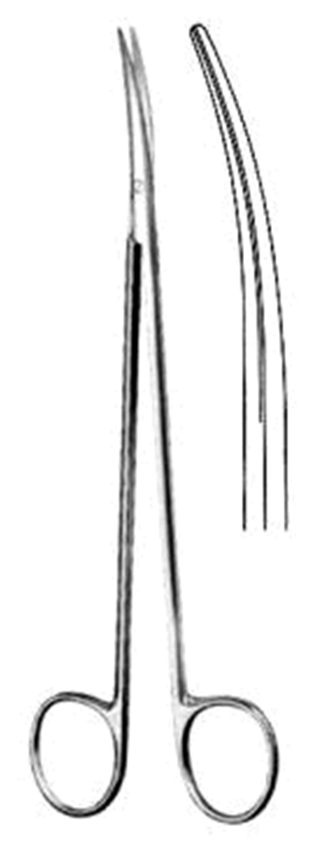 Metzenbaum İnce Makas Keskin/Keskin Eğri 20cm