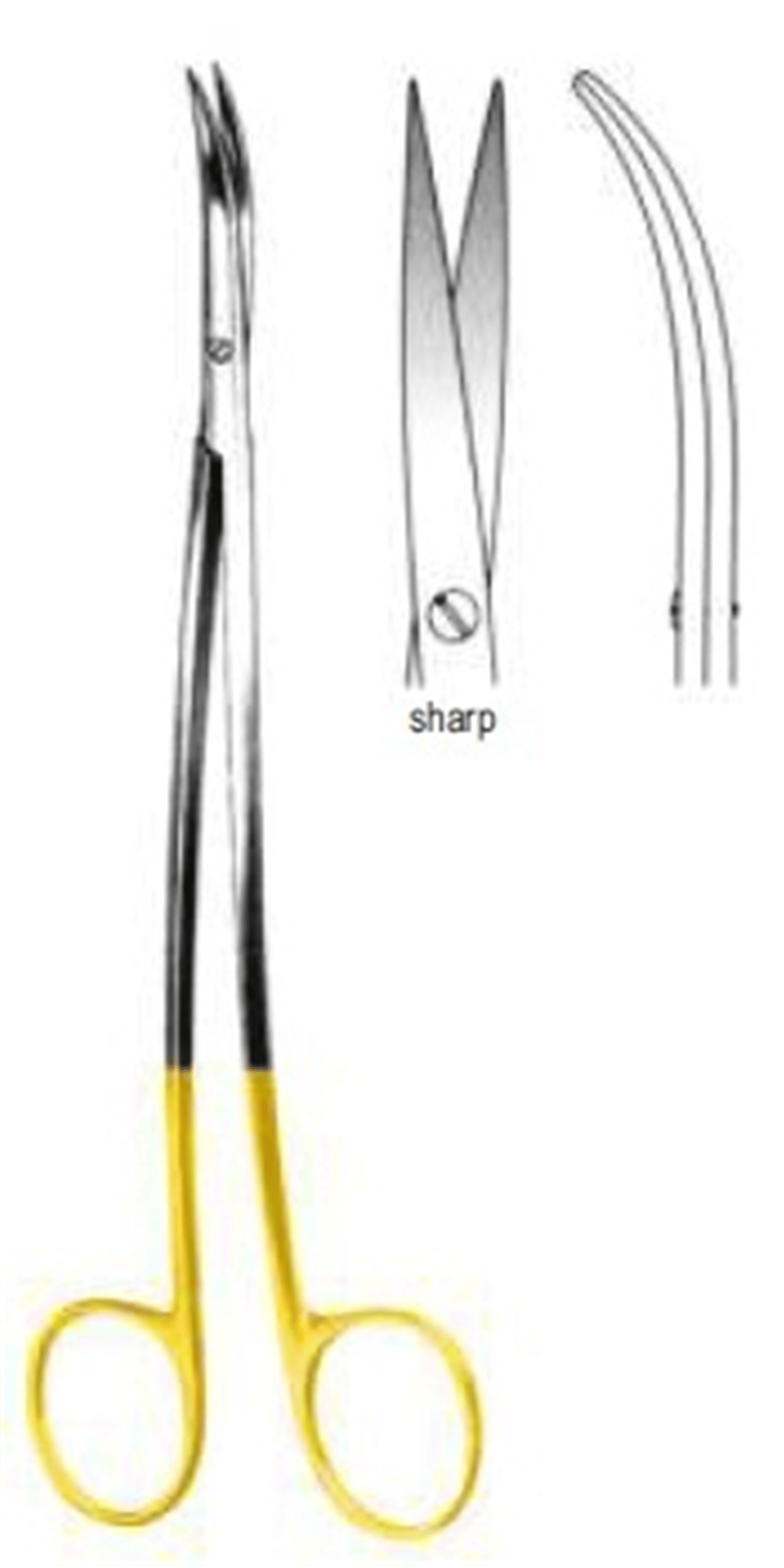 Metzenbaum İnce Makas Keskin/Keskin S-Eğri 20cm TC