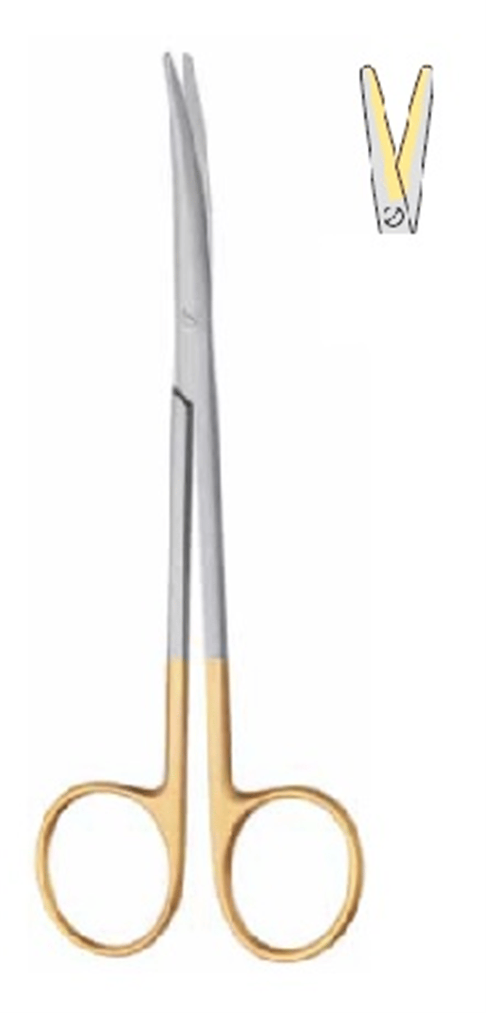 Metzenbaum İnce Makas Künt Eğri 14.5cm TC