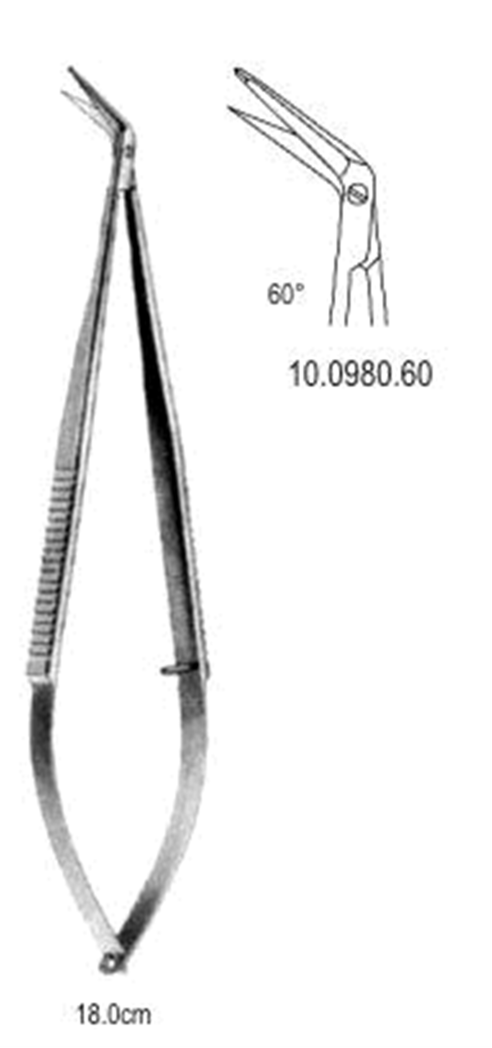 Mikro Makas 60ø açılı 18cm