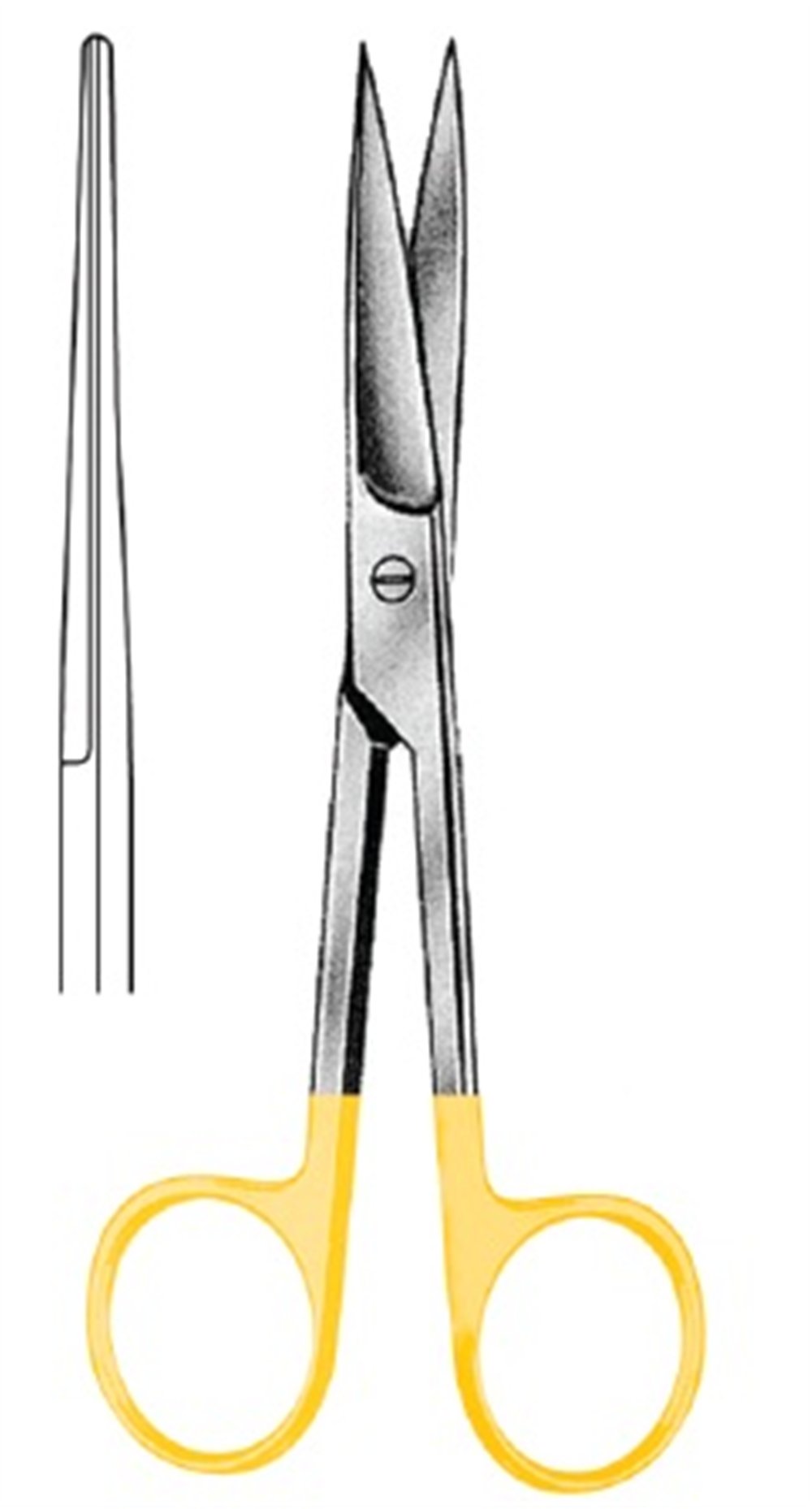 Operasyon Makası Keskin/Keskin Düz 16.5cm TC