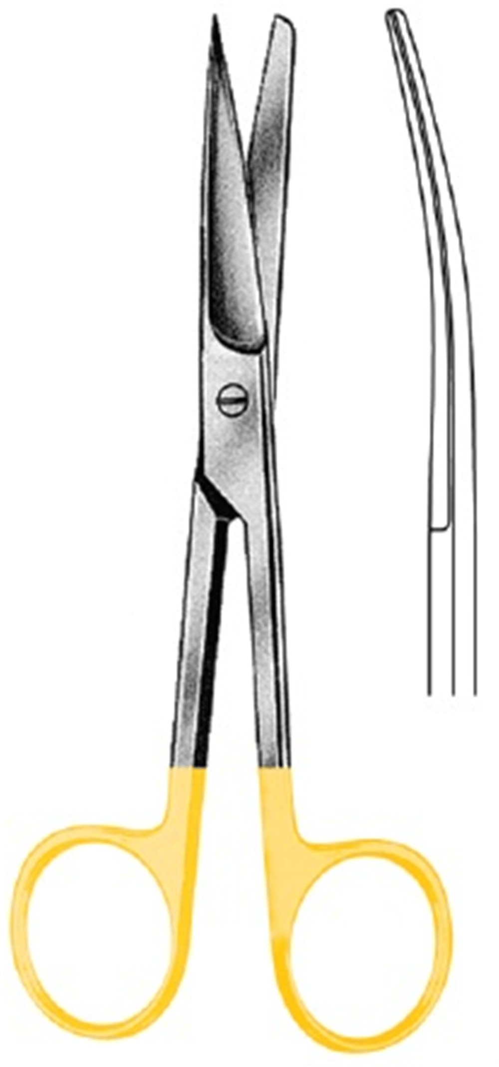 Operasyon Makası Keskin/Künt Eğri 20cm TC