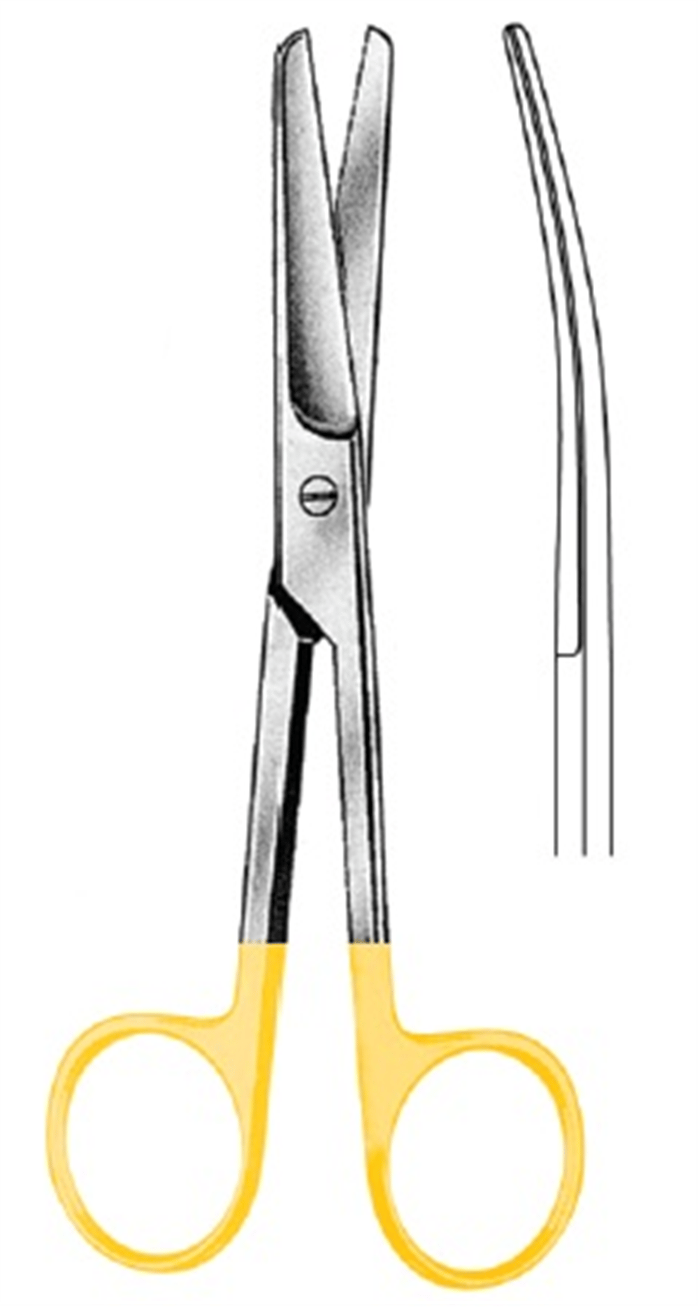 Operasyon Makası Künt/Künt Eğri 15.5cm TC