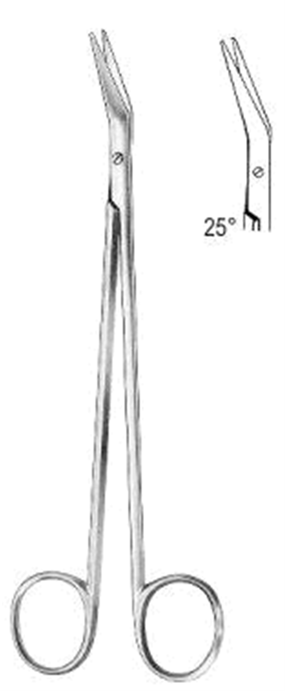 POTTS-SMITH Vasküler Makas 25ø, 19cm