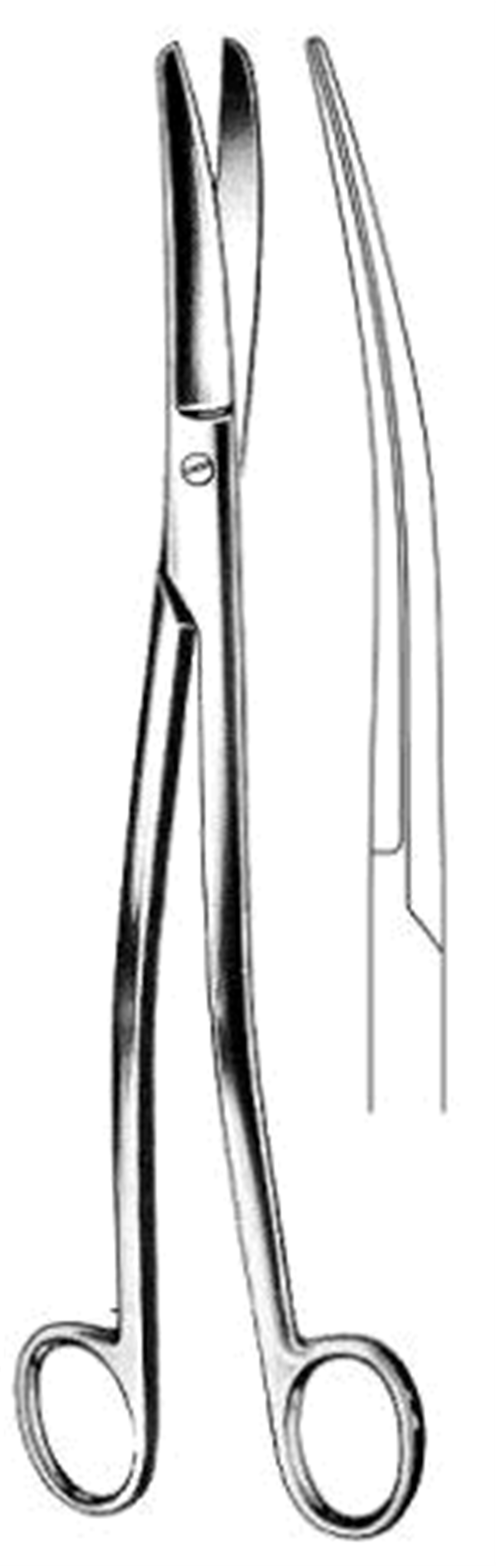 Siebold Jinekoloji Makası Eğri 30cm