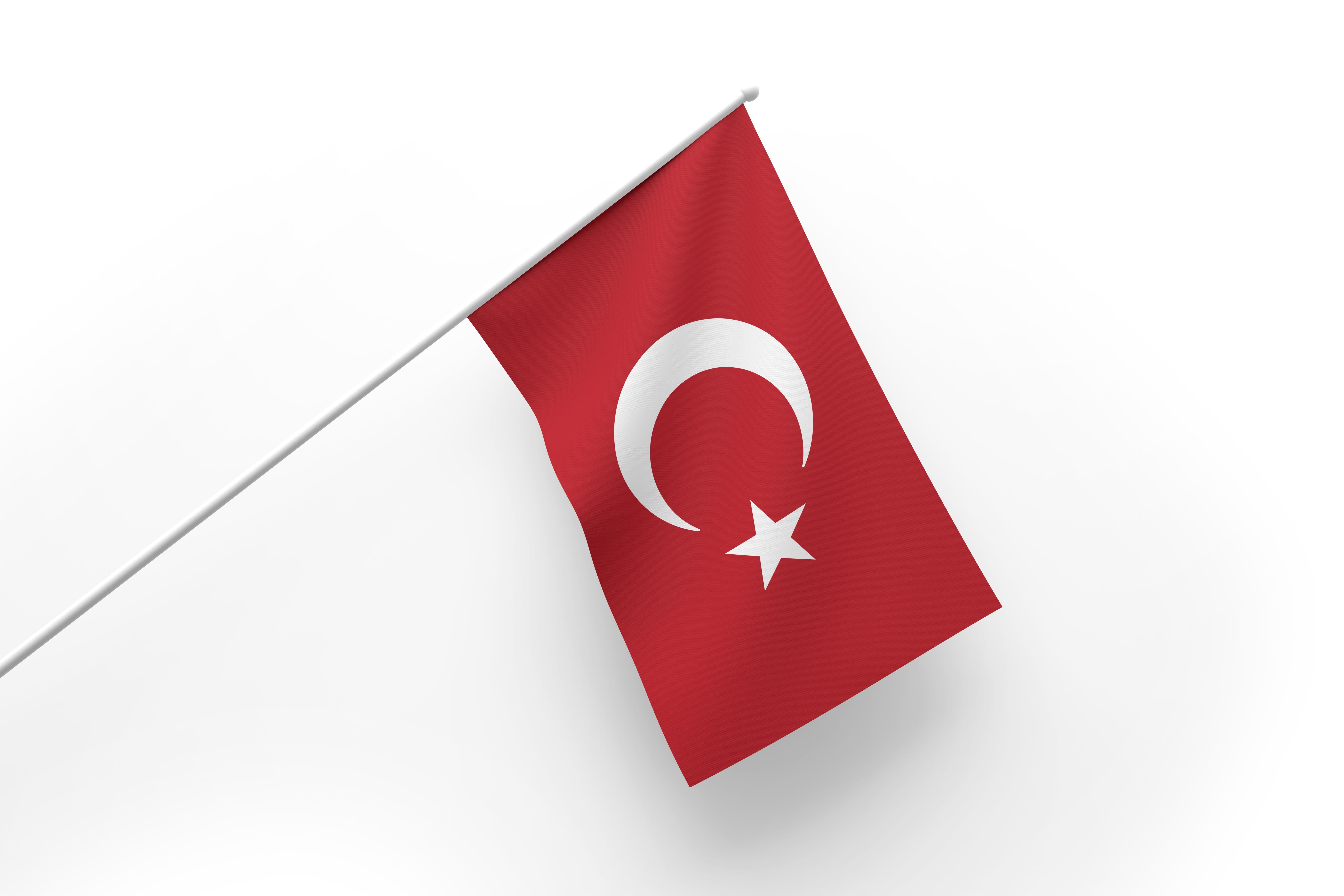 30x45 cm Sopalı Türk Bayrağı 