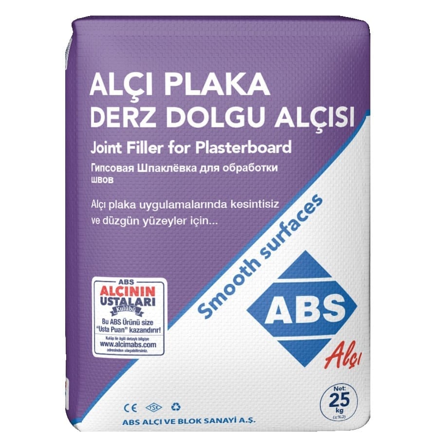 ABS Alçı Plaka Derz Dolgu Alçısı 25 Kg