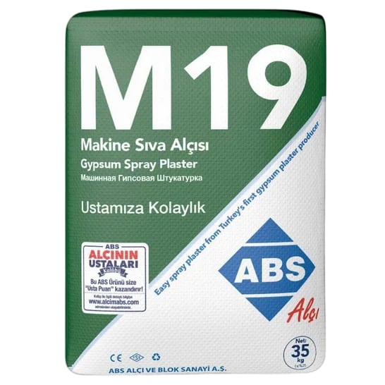 ABS M19 Makine Sıva Alçısı 35 Kg