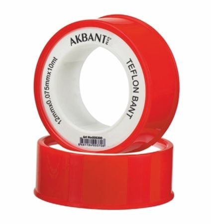Akbant Teflon Bant 12Mmx0.075Mmx10Mt