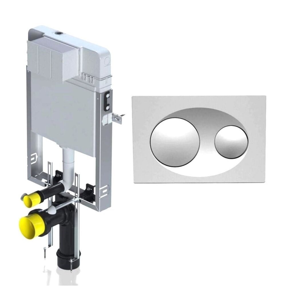 Serel Gömme Rezervuar Smooth 8,5cm + Mat Buton
