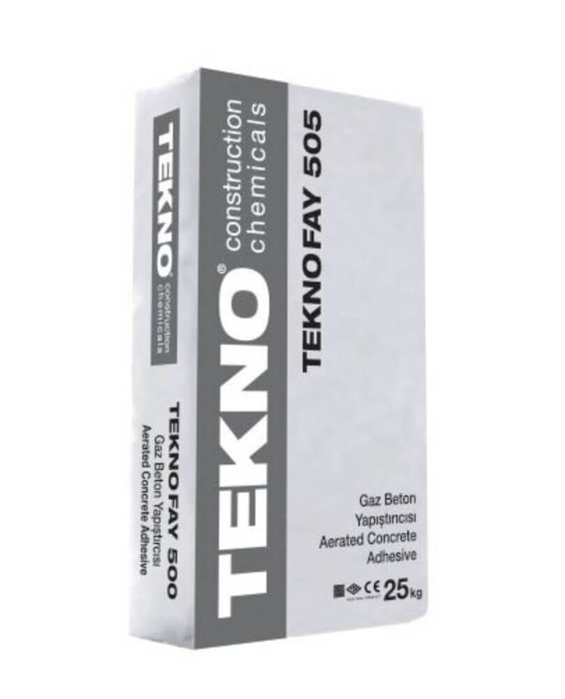 Teknofay 505 Gazbeton Yapıştırıcı (M5 Basınç Dayanım Sınıfi) 25 Kg