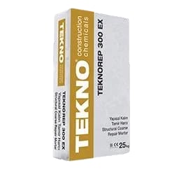 Teknorep 300 Ex Çim. Esas. Tiksotropik Rötresiz Kalın Tamir Harcı 25 Kg