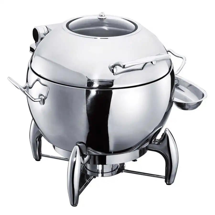 Öztiryakiler Yuvarlak Standlı Chafing Dish Çorbalık, 11 Lt