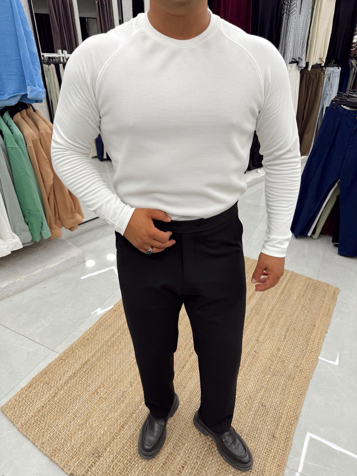 Reglan Kol Sweat Beyaz