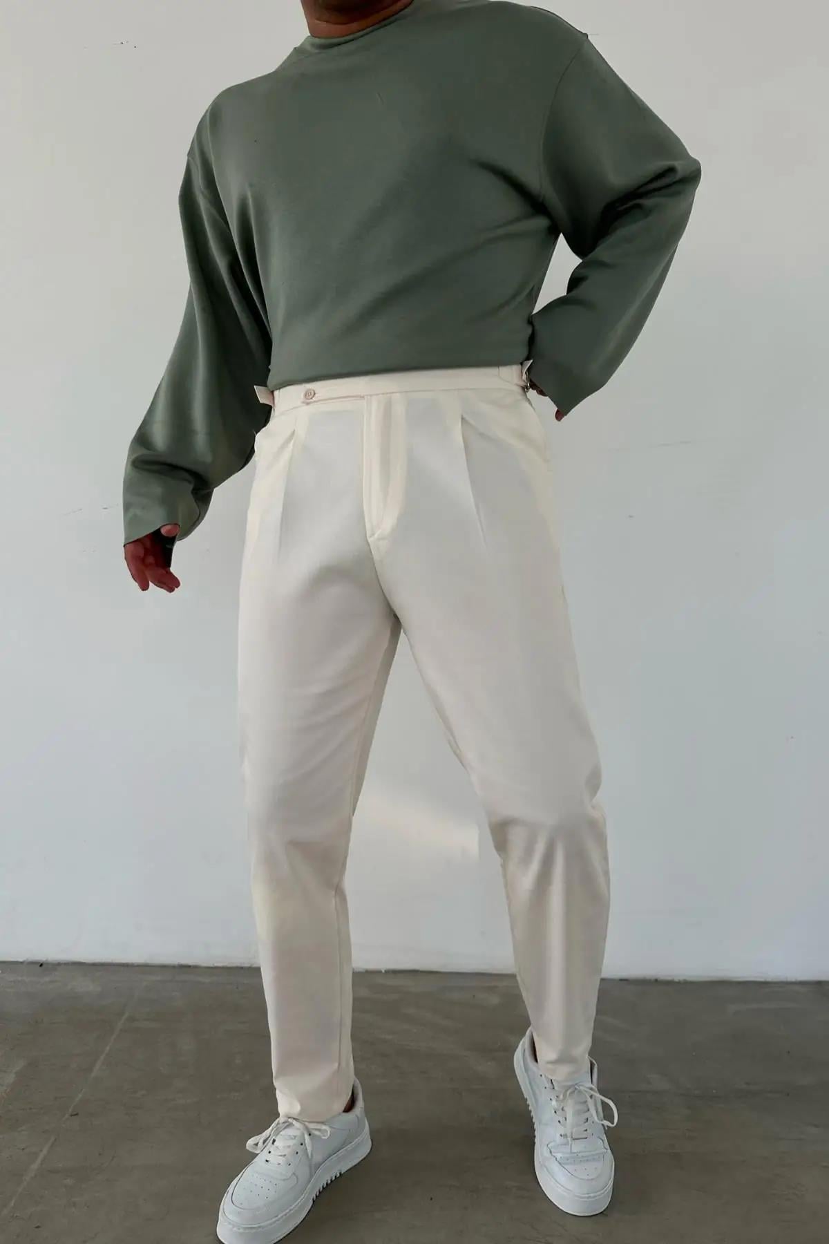 Regular Fit Gabardin Harvest Pantolon Bej