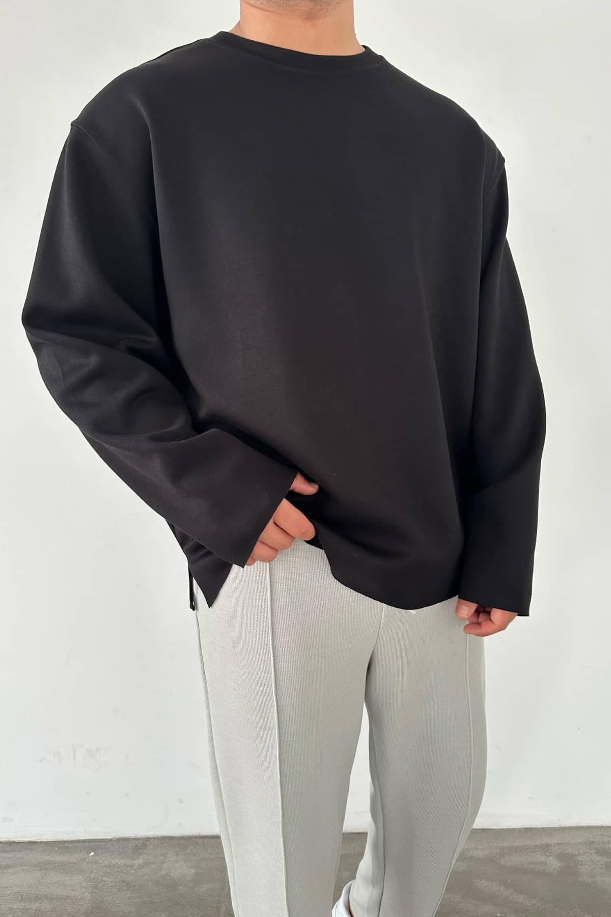 Siyah Scuba Sweat