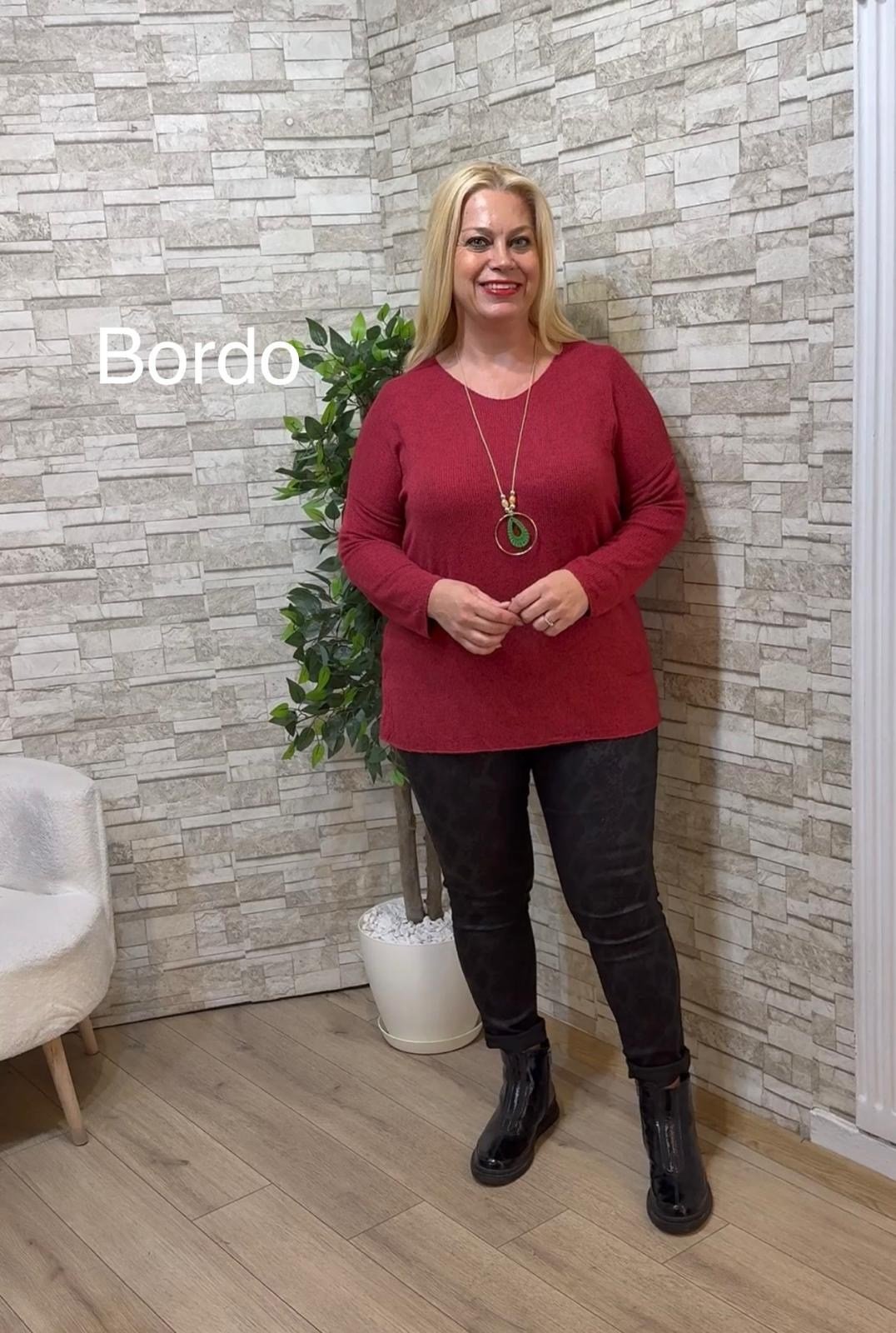 1254 İTALYAN YUMOŞ TRİKO-BORDO